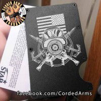 USMC Laser Engraved EDC  Money Clip Credit Card Wallet