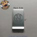 Brushed Aluminum Custom Laser Engraved Money Clip