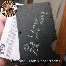 BEST Father's Day Gift Laser Engraved EDC  Money Clip Credit Card Wallet