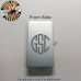 Brushed Aluminum Custom Laser Engraved Money Clip