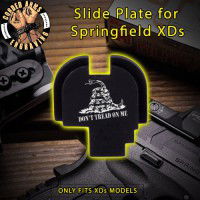 Gadsden Flag Don't Tread on Me Slide Plate for Springfield XD-S