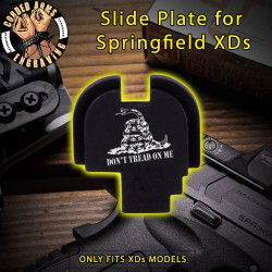Gadsden Flag Don't Tread on Me Slide Plate for Springfield XD-S