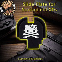 Hello Kitty Crossbones Slide Plate for Springfield XD-S