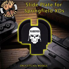 Marine's Skull Slide Plate for Springfield XD-S